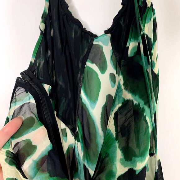 Rat & Boa Vivi Maxi Dress Womens Green New Large - Picture 13 of 16